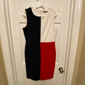 Tommy Hilfiger size 12 red, white, and blue shift dress